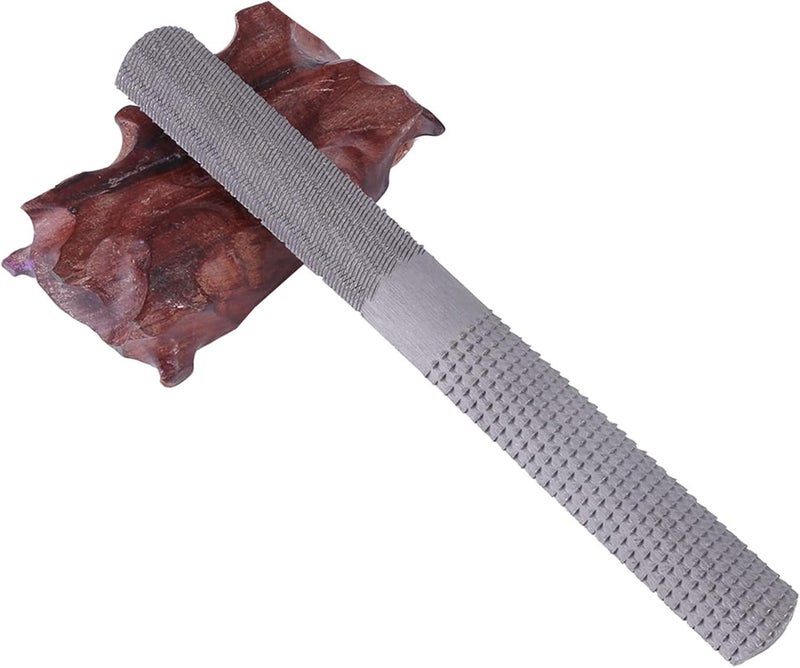 Chazcool 4 Way Wood Rasp File, 4 in 1 Steel Flat Rasp File Half Round Carpentry Woodworking Hand Tool for Carpentry Woodworking 8inch/200mm - Image 5